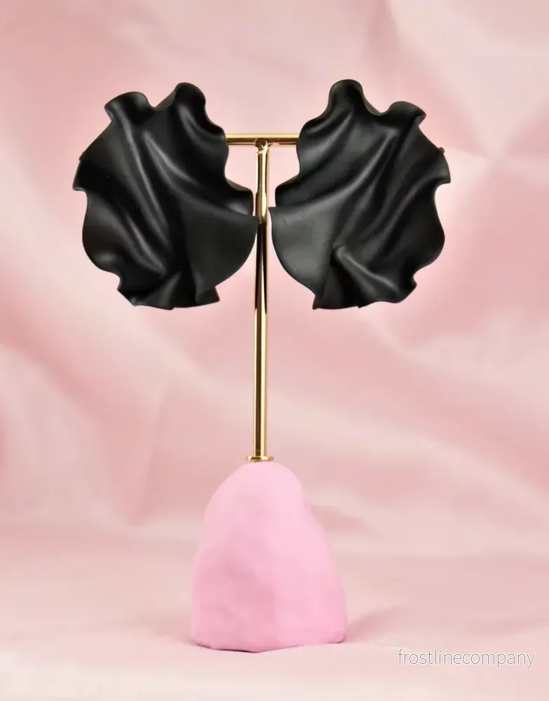 Örhänge Satin Svart Örhänge Satin Svart