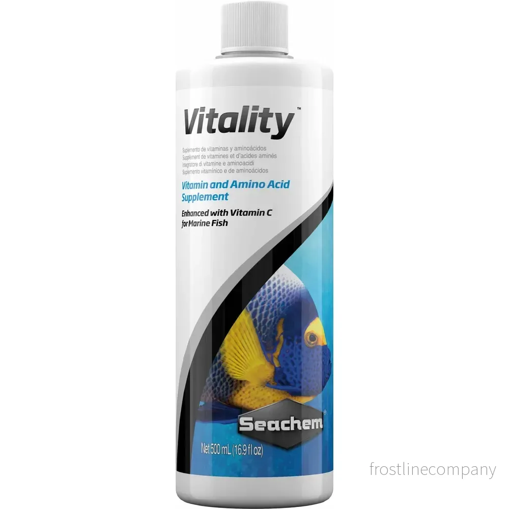 Seachem Vitality – Vitaminer och aminosyror för marina fiskar 500ml