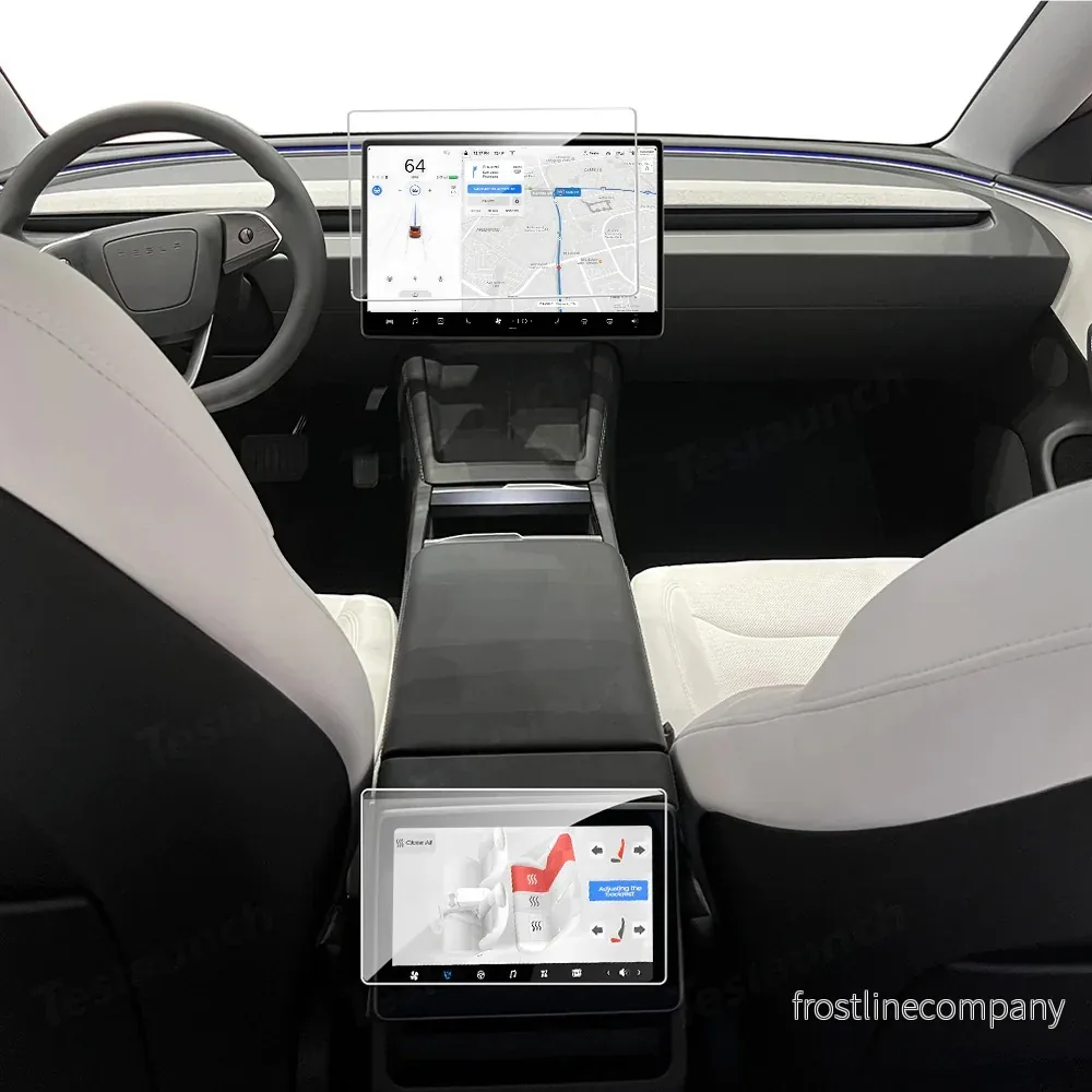 Tesla Model 3 Highland / Model Y Juniper – skärmskydd i glas (2 st.)