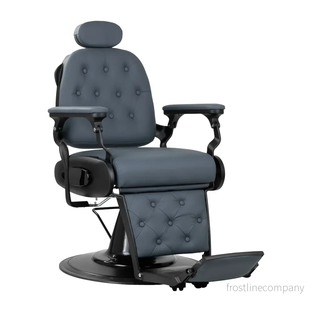 Barberstol Gabbiano Francesco - Grafit/Svart