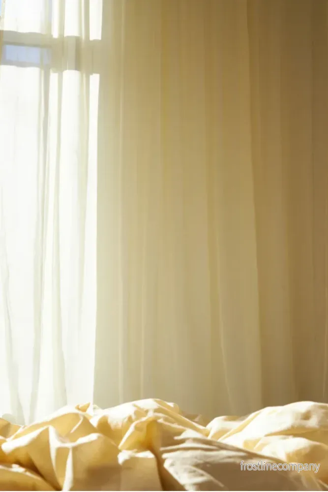 Drape 01 / Custom Made Sheer Curtain / Yellow Drape 01 / Custom Made Sheer Curtain / Yellow