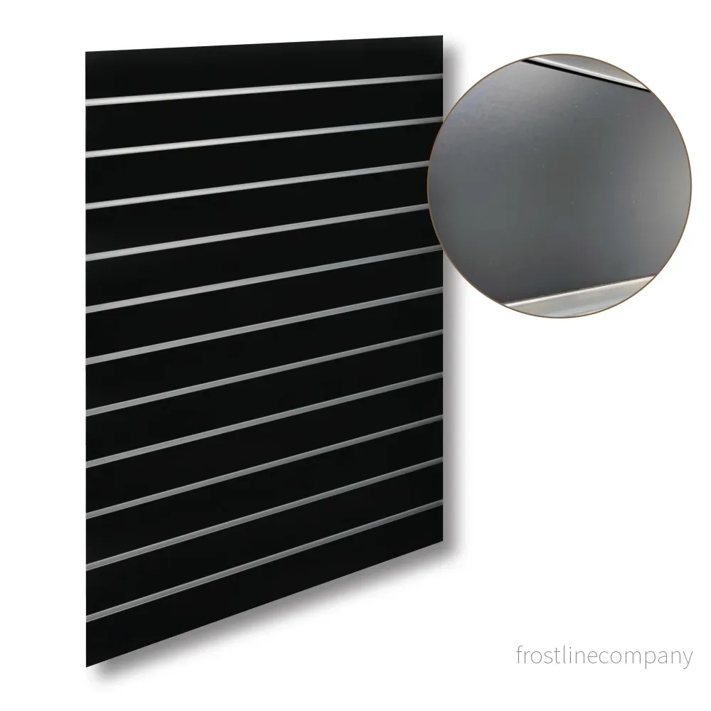 Rännpanel - Standard ( 120 x 120 cm.) - Svart med alulister