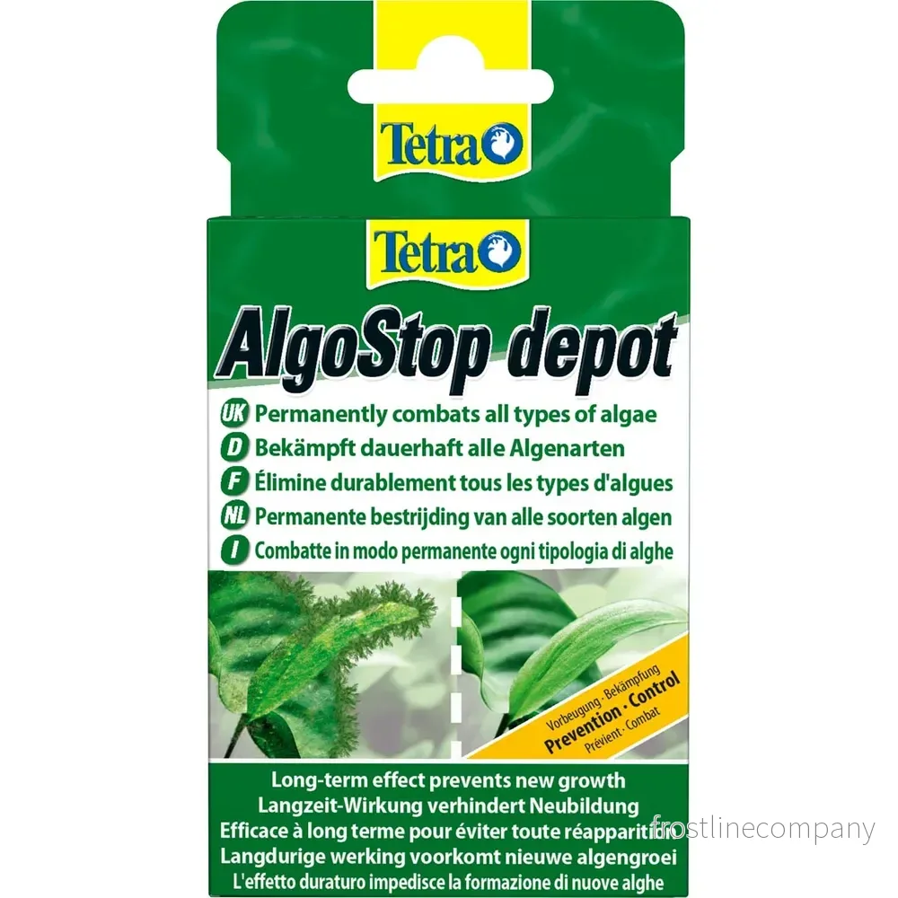 Tetra AlgoStop Depot – Långtidsverkande algkontroll 12 tabletter