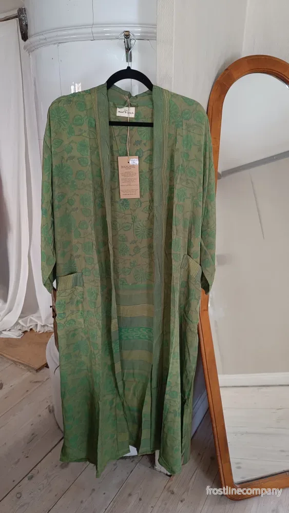 Lång kimono med fickor - vintage silke nr 4