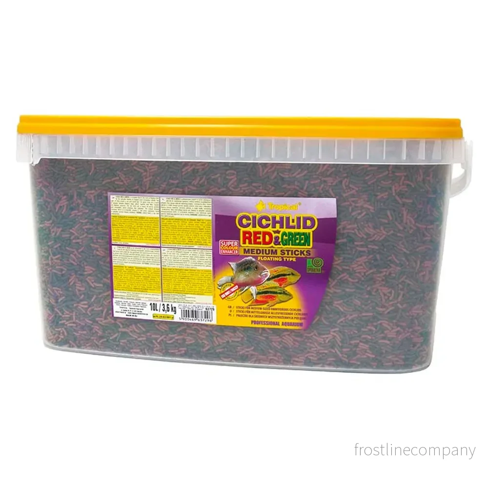 Tropical Cichlid Red & Green Medium Sticks – flytande foder för medelstora ciklider - Bild 3