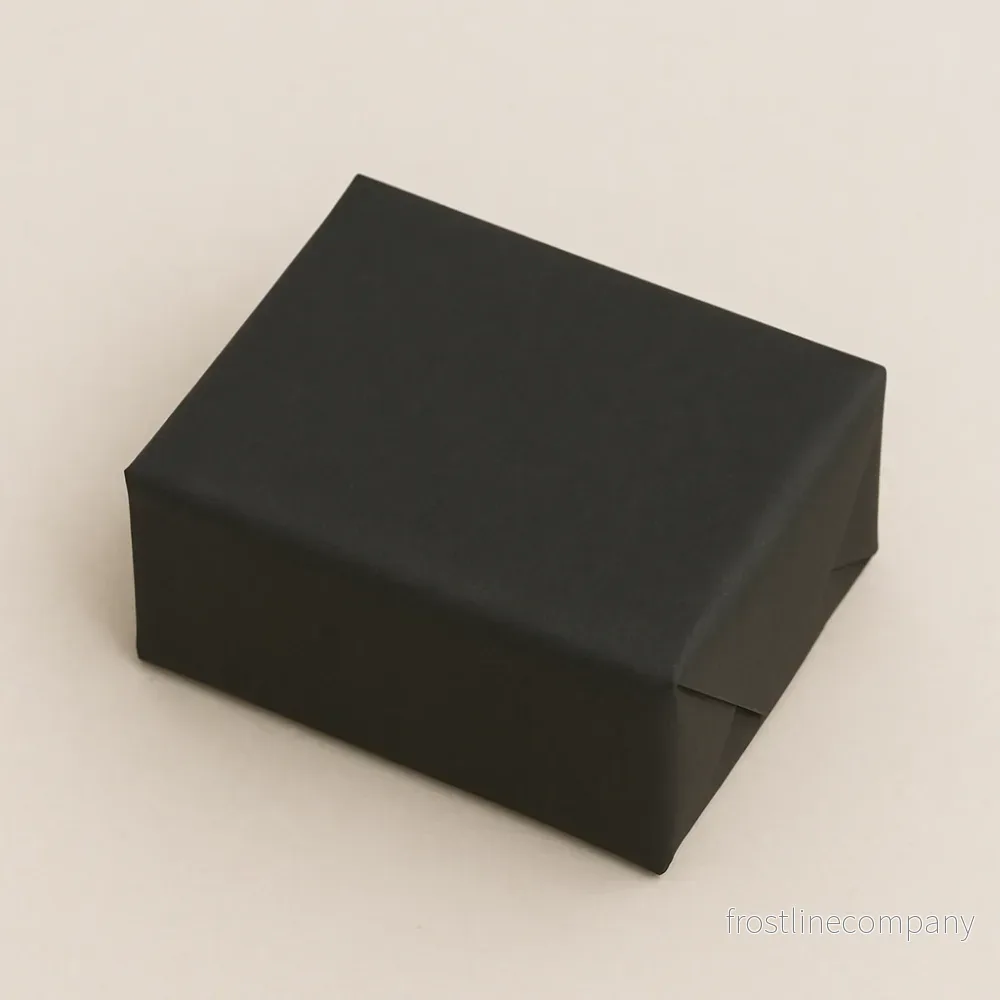 Presentpapper B 50 cm. Svart, kraftpapper. 200 m. - Bild 2