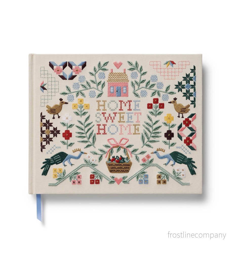 Gästbok broderad Home sweet home Gästbok broderad Home sweet home