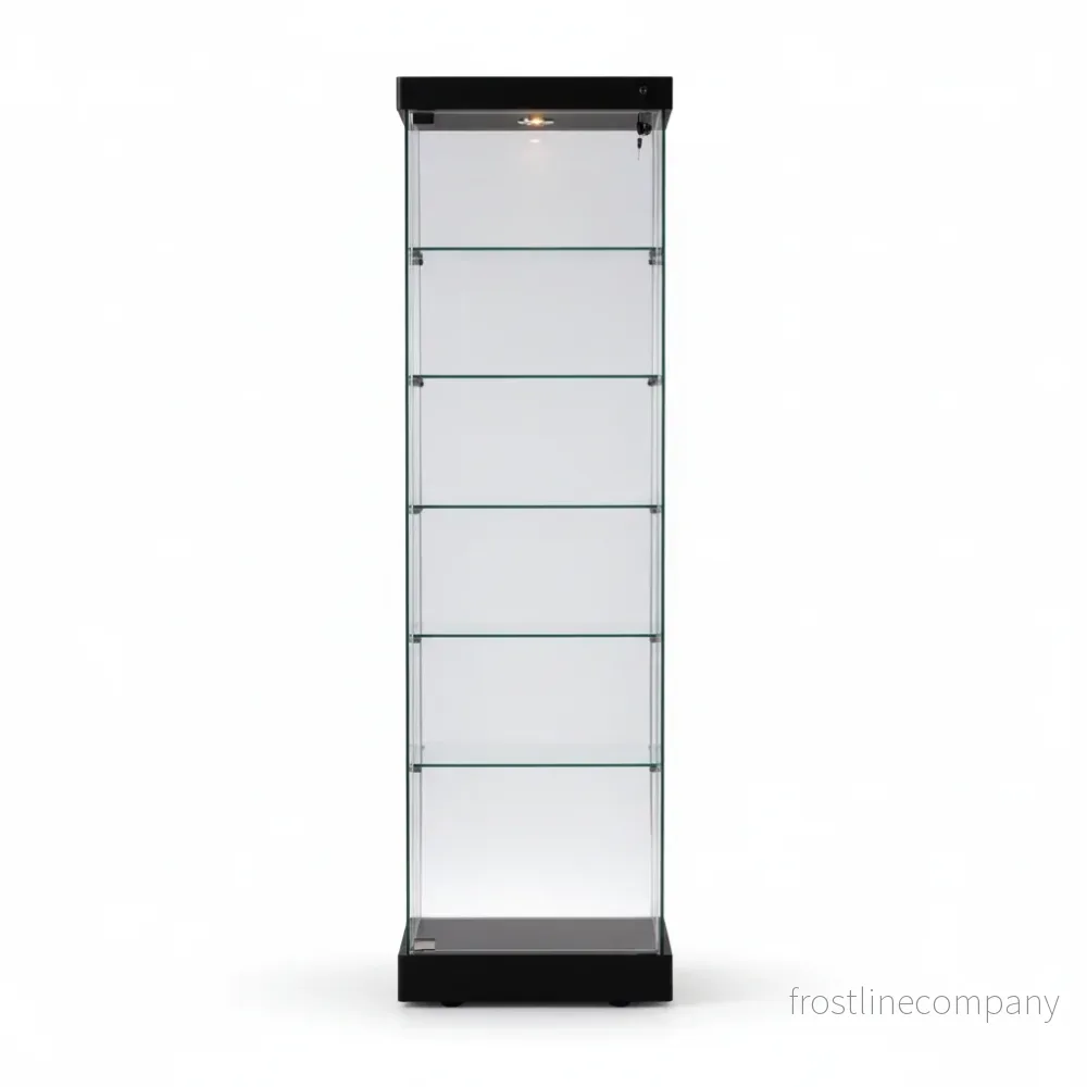 Vitrin - Toscana 1 - hög modell. 50 x 46 x H 184 cm. - Svart - Bild 2