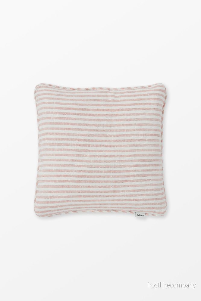 Linen Cushion Candy Stripe Pink