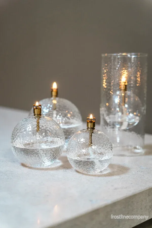 Oljelampa hamrat glas S - Bild 2