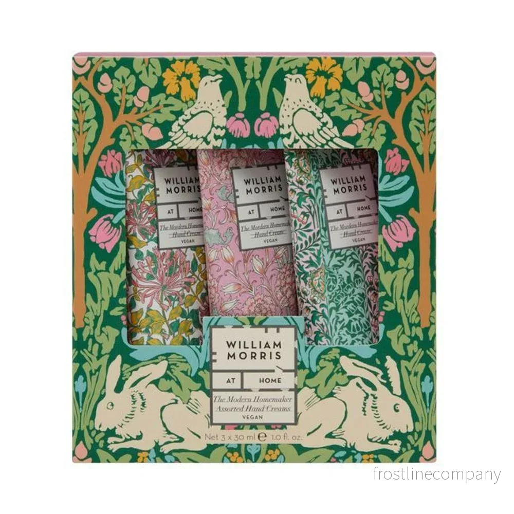 William Morris 3 x handkräm i presentförpackning hare