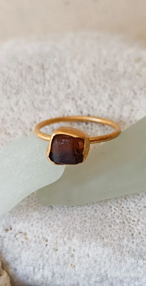 Ring strandglas nr 5 - size 17 - Bild 2
