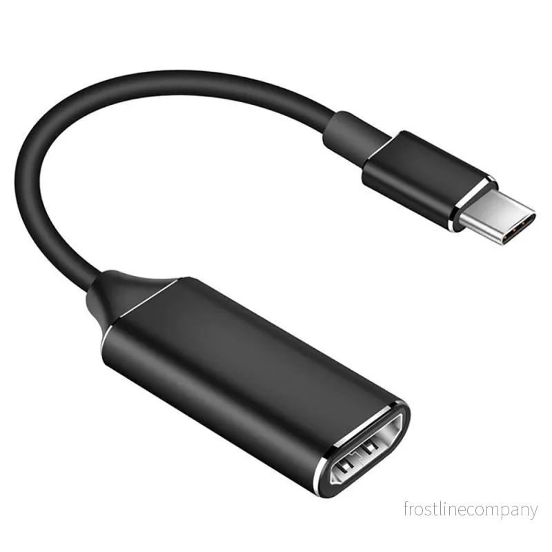 USB-C till HDMI Adapter Kabel 0,2m - Koppla Mobil till TV - 1080P - Svart - Kopparkärna - Bild 2