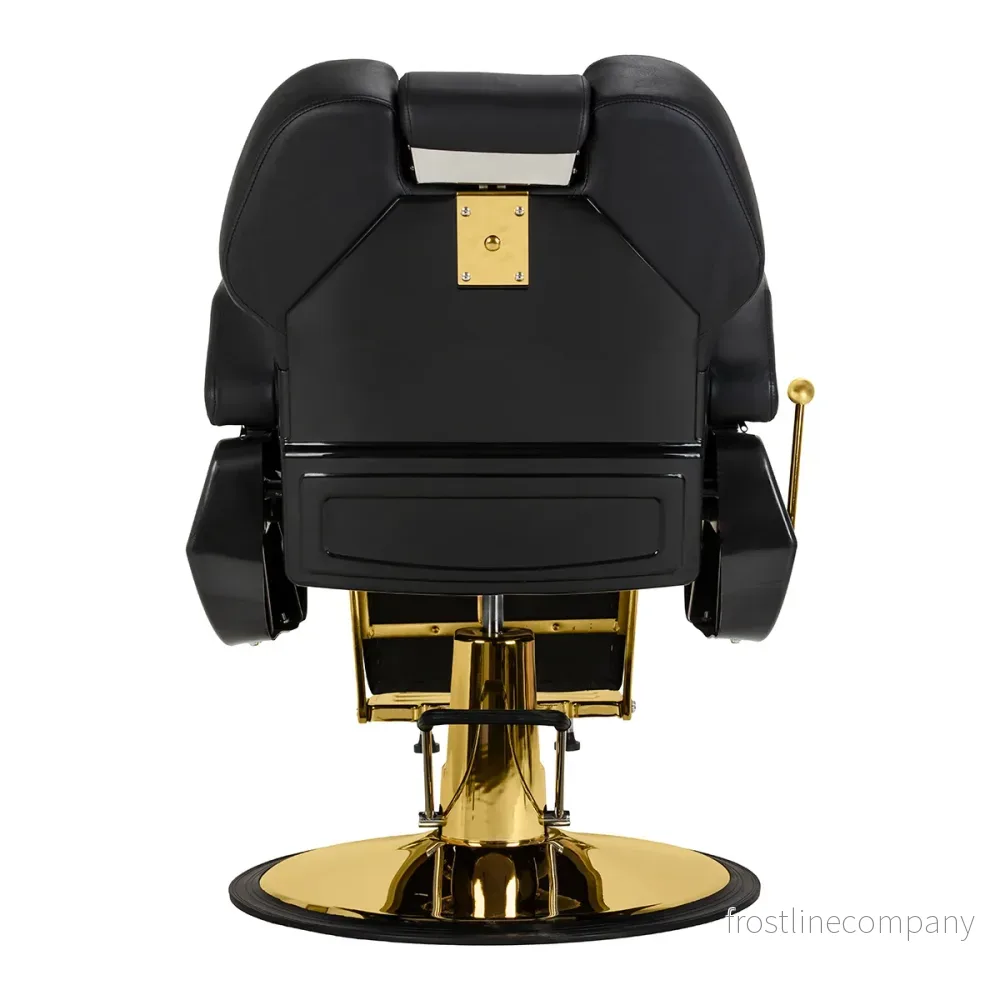 Barberstol Hair System New York Svart-Guld - Bild 3
