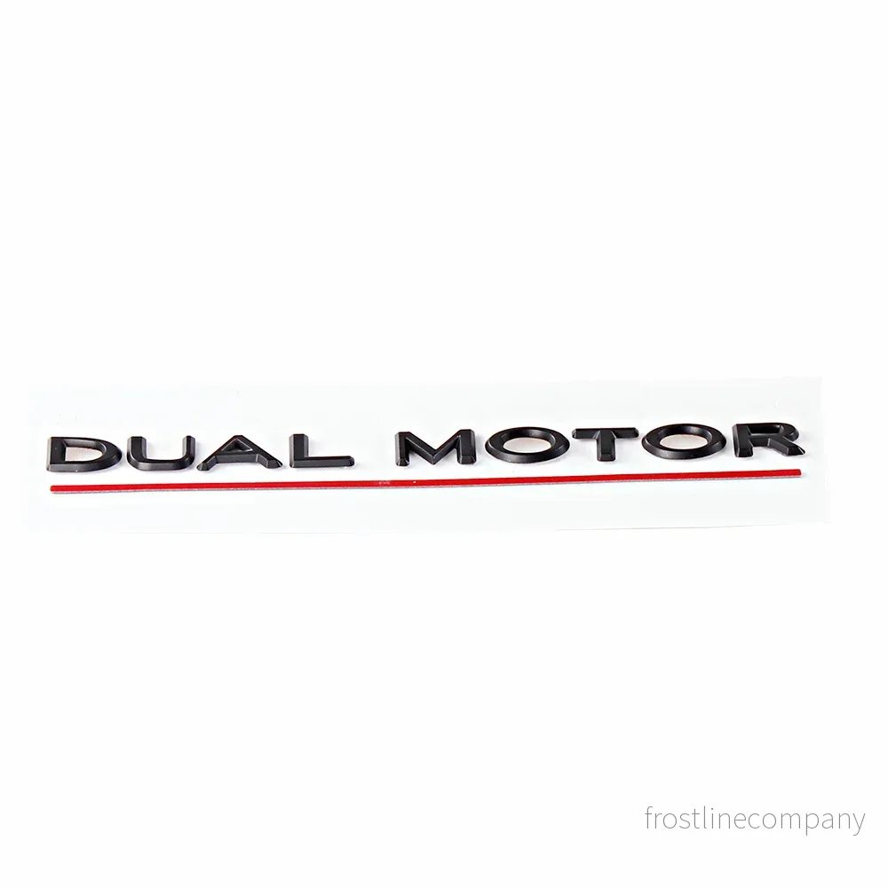 DUAL MOTOR-emblem för baklucka DUAL MOTOR-emblem för baklucka