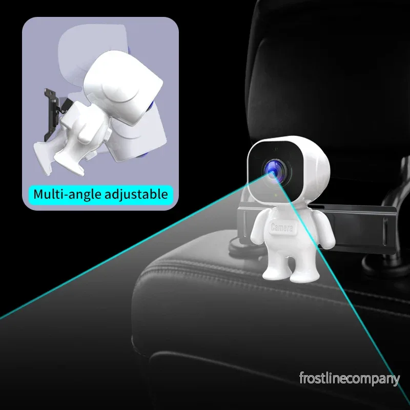 Babymonitor för Bil med 4,3 Tum Hopfällbar Skärm - Nattseende Kamera för Baksätet - Bild 2