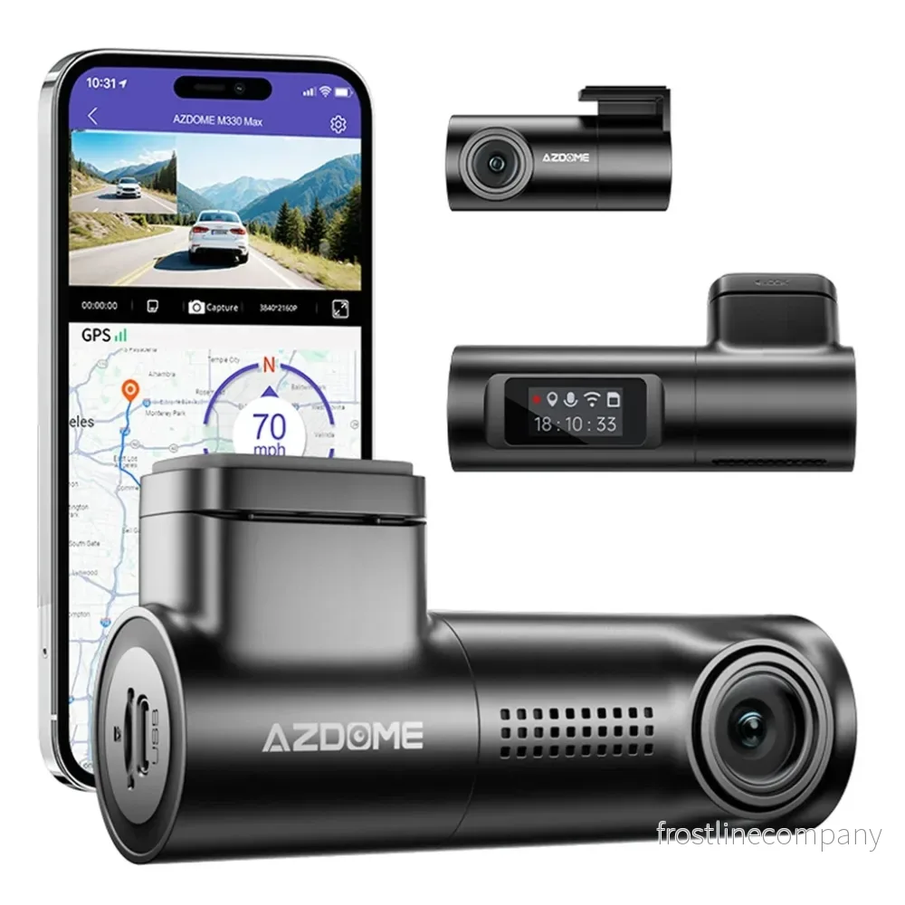 AZDome M330 Max 4K 2CH Dual Wifi GPS dashcam