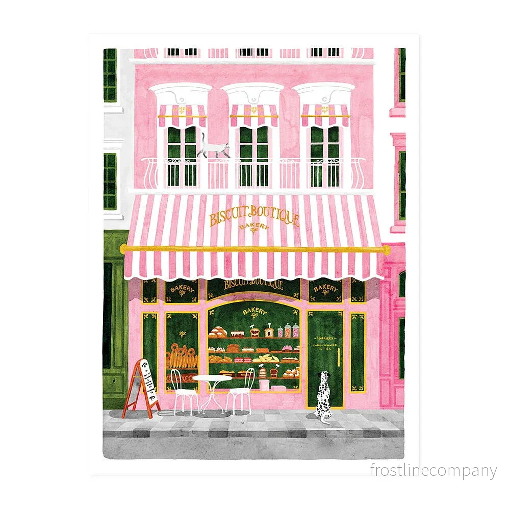 Art print poster Pink Bakery Art print poster Pink Bakery