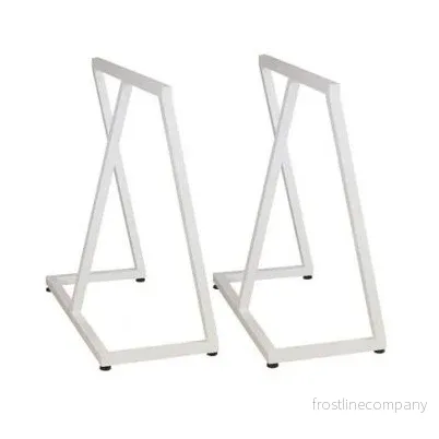 Bordstel/bukke i vitt. Set om 2 st. 63 x 32 H 70 cm. Bordstel/bukke i vitt. Set om 2 st. 63 x 32 H 70 cm.
