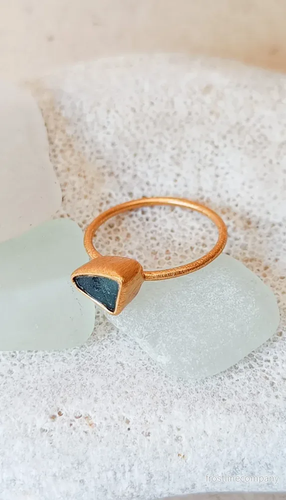 Ring strandglas nr 24 – size 16