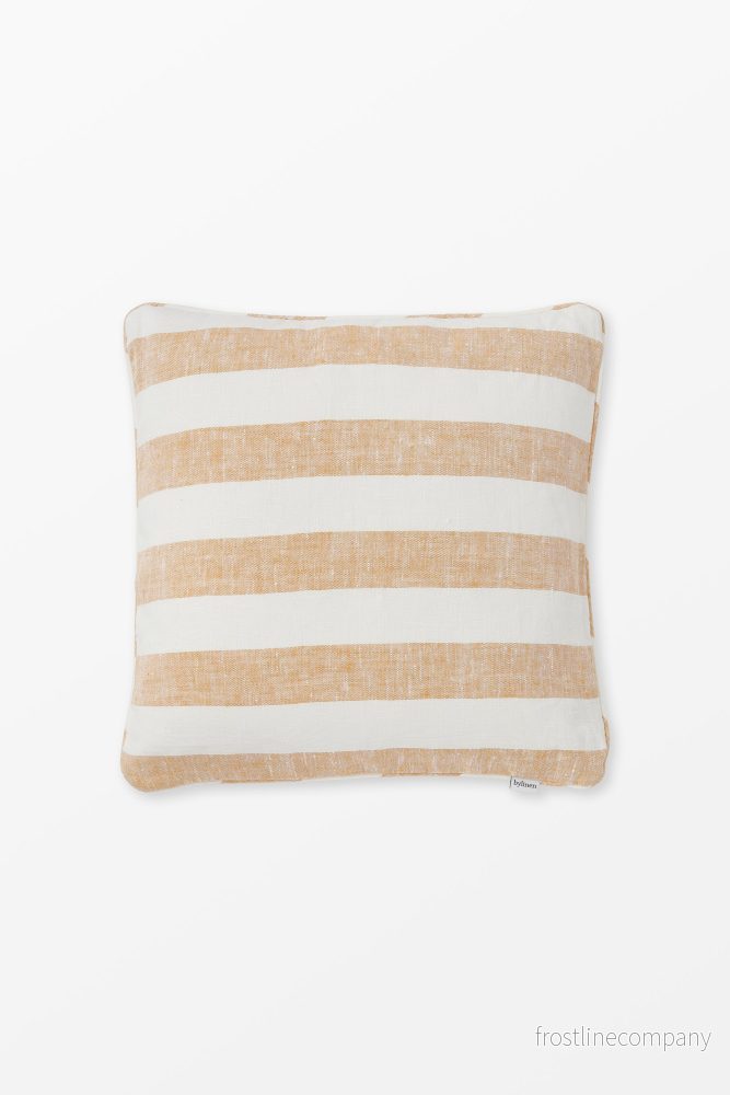 Linen Cushion Cabana Stripe Yellow