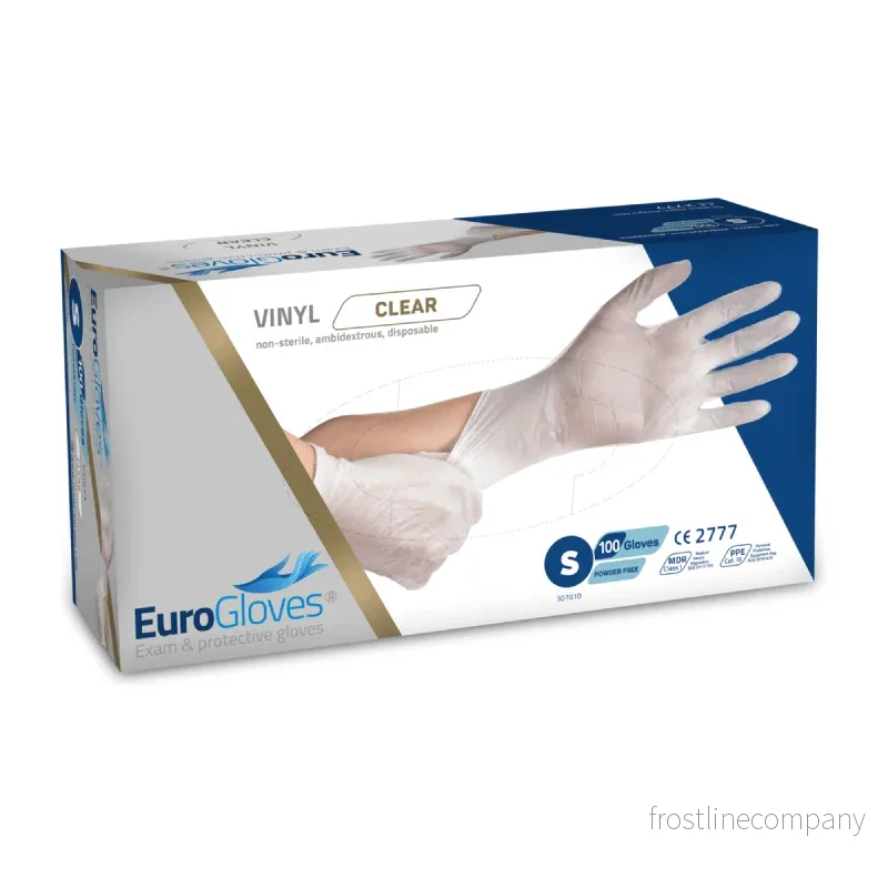EuroGloves Vinylhandskar Vita – 100 st EuroGloves Vinylhandskar Vita – 100 st