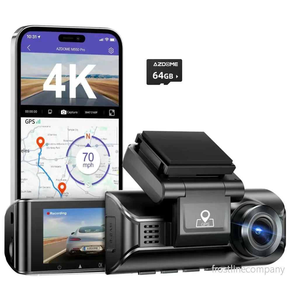 AZDome M770 Pro 1CH 4K Wifi GPS 64gb dashcam AZDome M770 Pro 1CH 4K Wifi GPS 64gb dashcam
