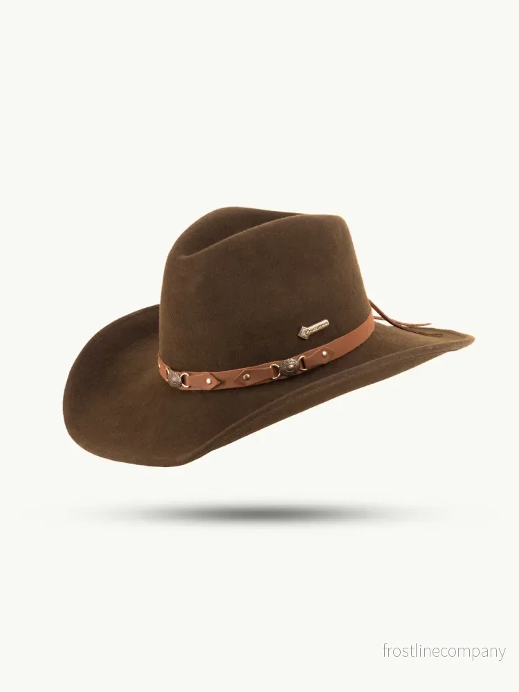 Cowboyhatt Bandit Filt Brun
