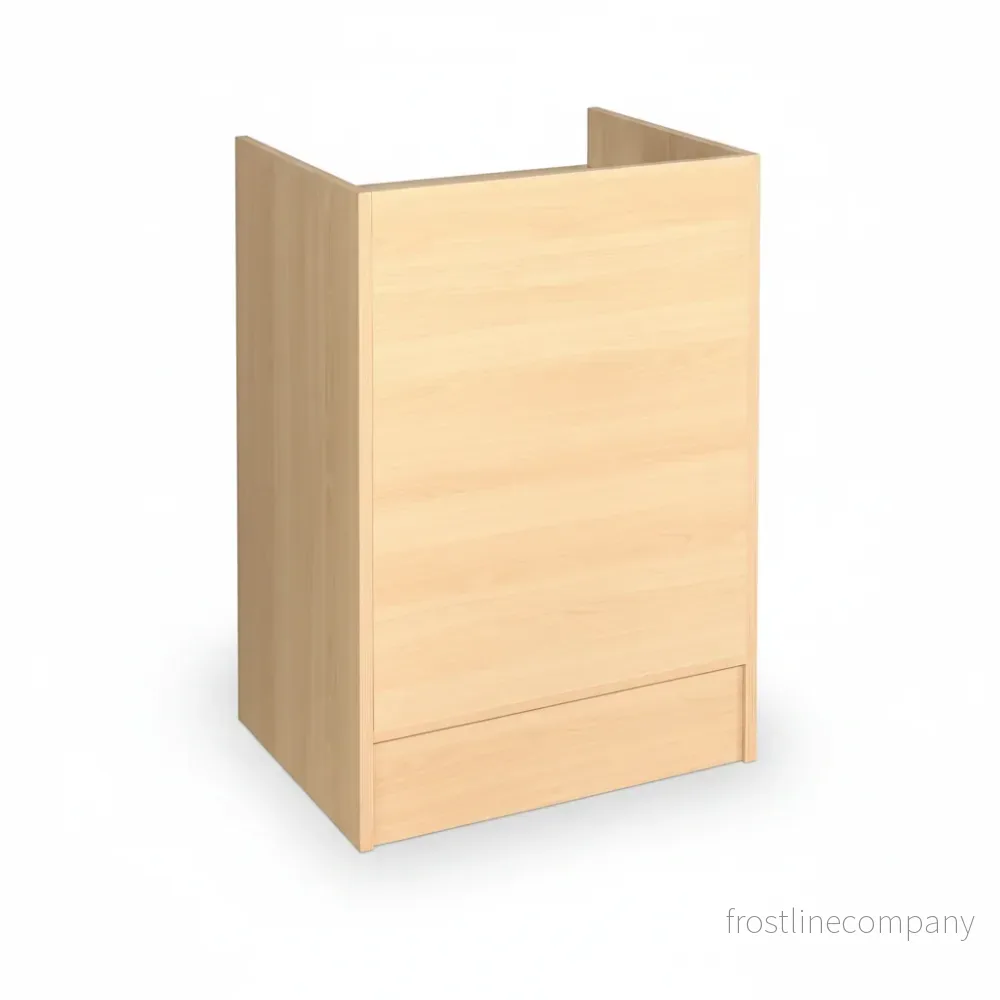 Slimline Disk, lådemodul, med nedsänkt hylla, lönn, H96 x B61cm x D 46 cm