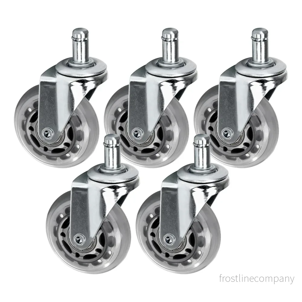 Hjulsats Taburett Roll Speed Silver 5 st. Hjulsats Taburett Roll Speed Silver 5 st.