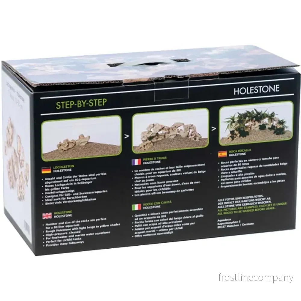 AquaDeco Deco-set Holestone – Dekorationsset med naturliga stenar i presentförpackning - Bild 3