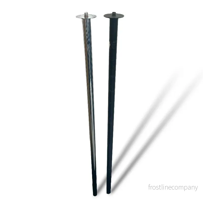 Stång H 75 cm, för metallfot 5083-02, med 10 mm gänga, för Energy-borst, krom