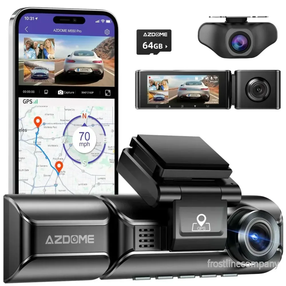 AZDome M770 Pro 3CH 4K Wifi GPS 64gb dashcam AZDome M770 Pro 3CH 4K Wifi GPS 64gb dashcam
