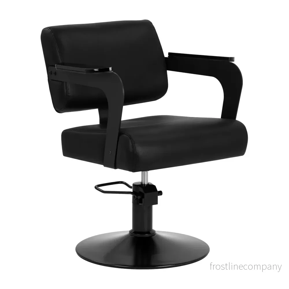 Frisörstol Hair System Jet Noir Svart Frisörstol Hair System Jet Noir Svart