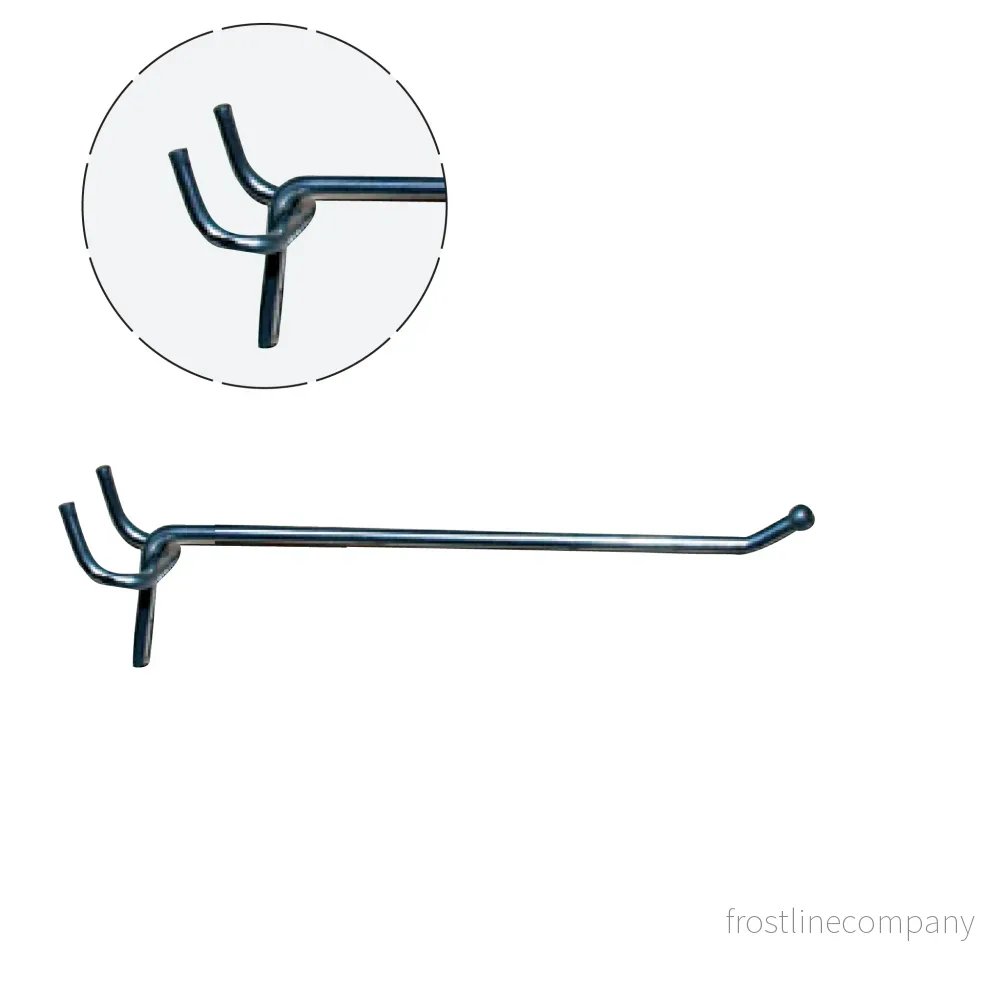 Rabattkrok, för rillepanel och hållplatta, galv, 10 cm. Ø 4mm