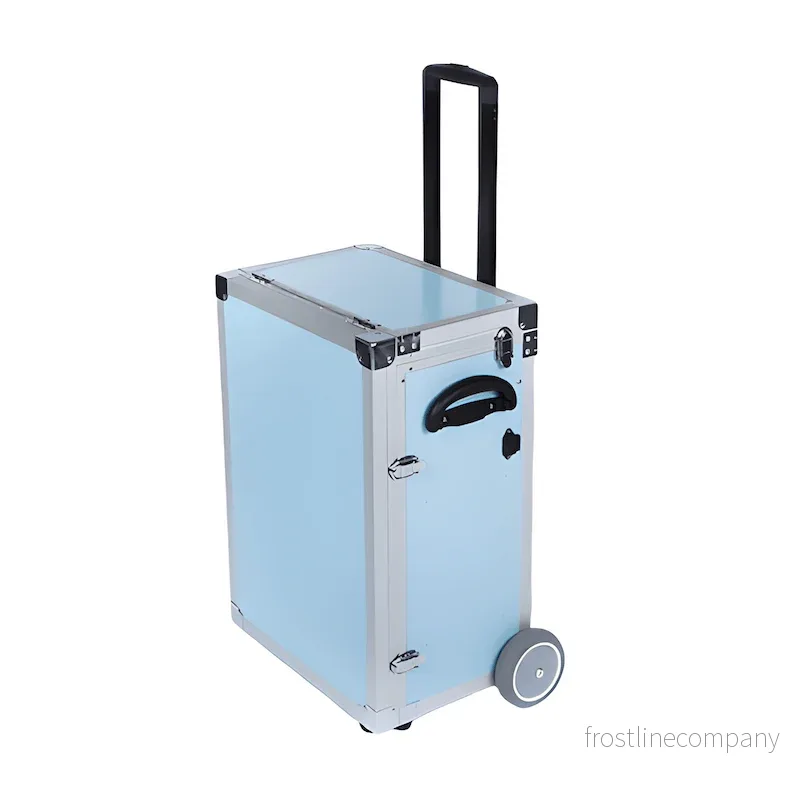 Fotvårdsväska PodoMobile Maxi Grey Blue med Trolley Fotvårdsväska PodoMobile Maxi Grey Blue med Trolley
