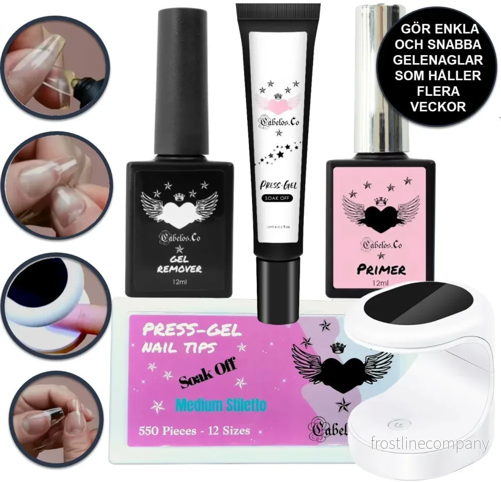 Press-on Gelenaglar Tippar Kit - Bild 2