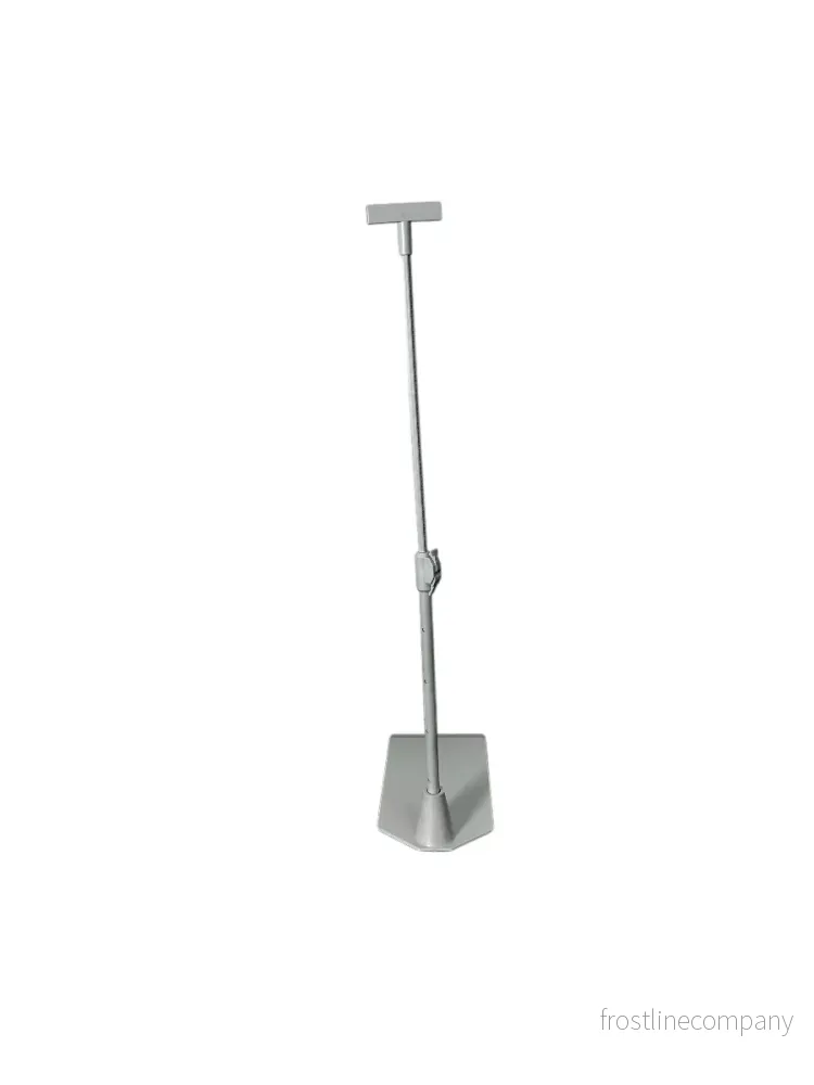 Teleskopisk pallstativfot i ljusgrå – H33-58 cm