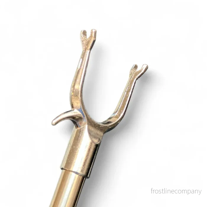 Klämmfångare, justerbar, aluminium, 77–170 cm. Metallgaffel och upphängningskrok. - Bild 2