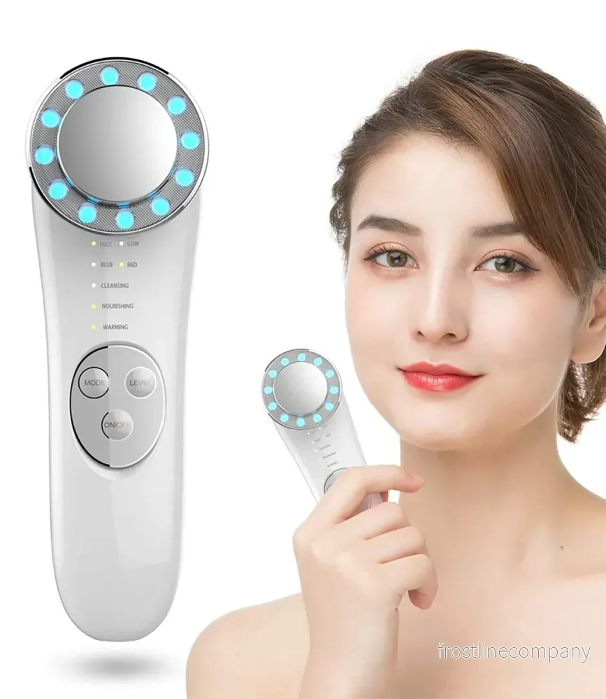 Glow – 7-i-1 Ansiktsmassager med Ljusterapi – EMS Microcurrent, Värme 45°C och Vibration – Uppladdningsbar Ansiktsvård Glow – 7-i-1 Ansiktsmassager med Ljusterapi – EMS Microcurrent, Värme 45°C och Vibration – Uppladdningsbar Ansiktsvård