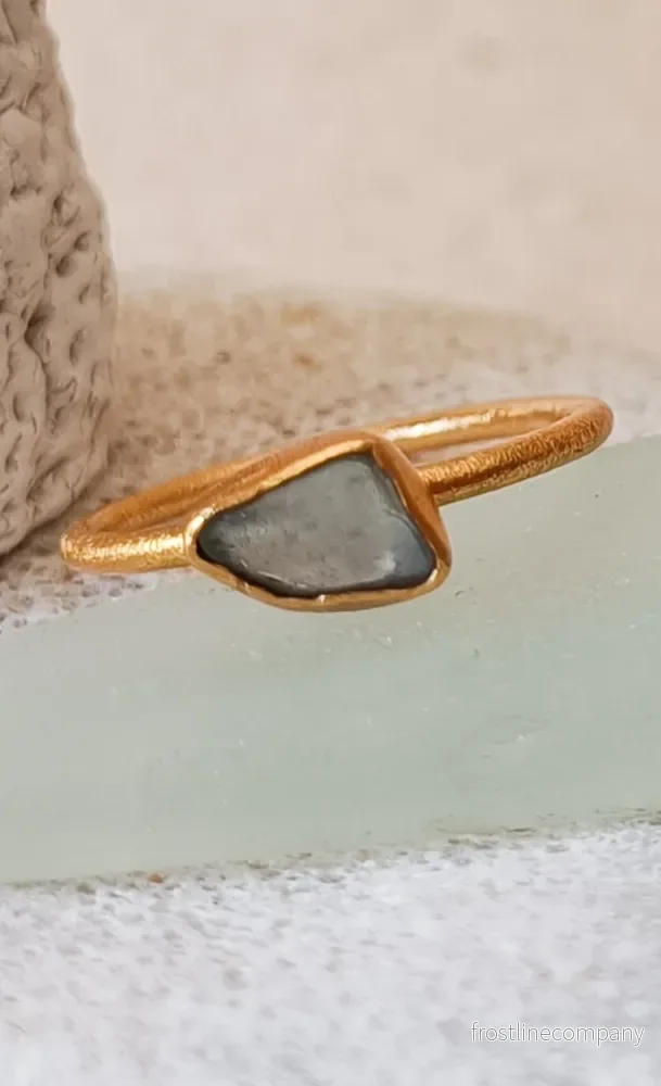 Ring strandglas nr 7 - size 17 - Bild 2