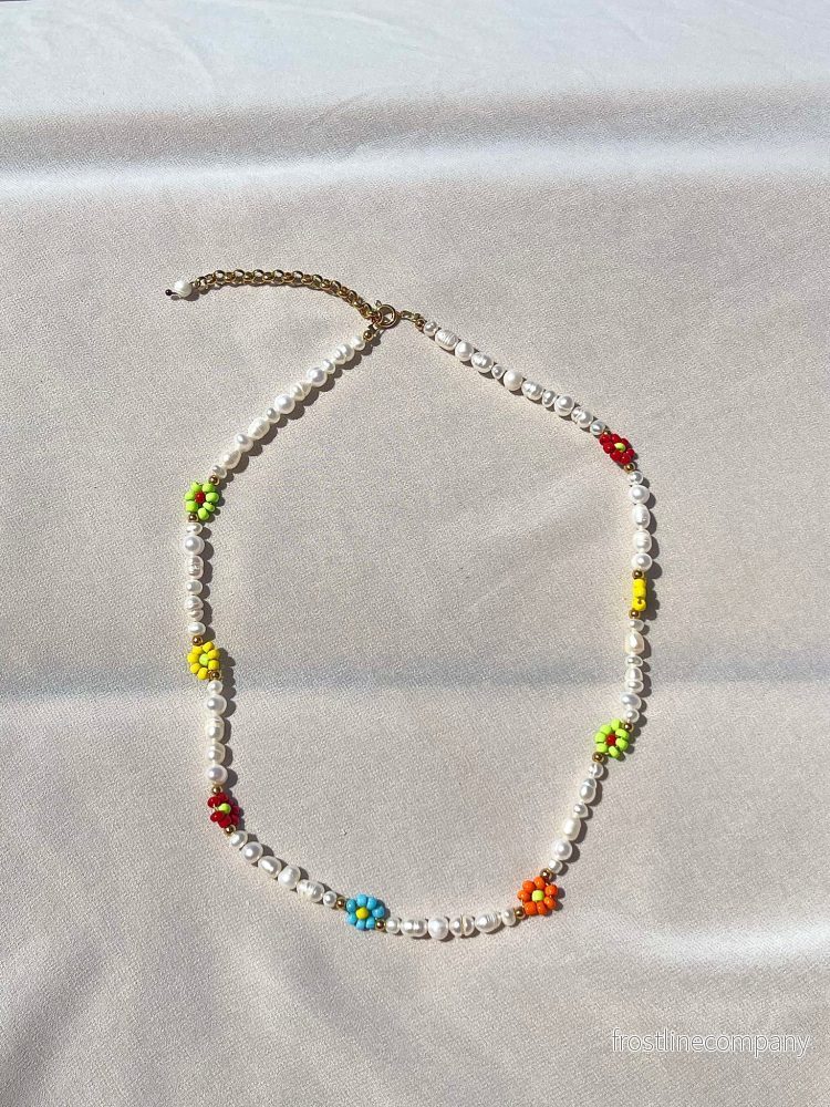 Massi halsband Flower Power