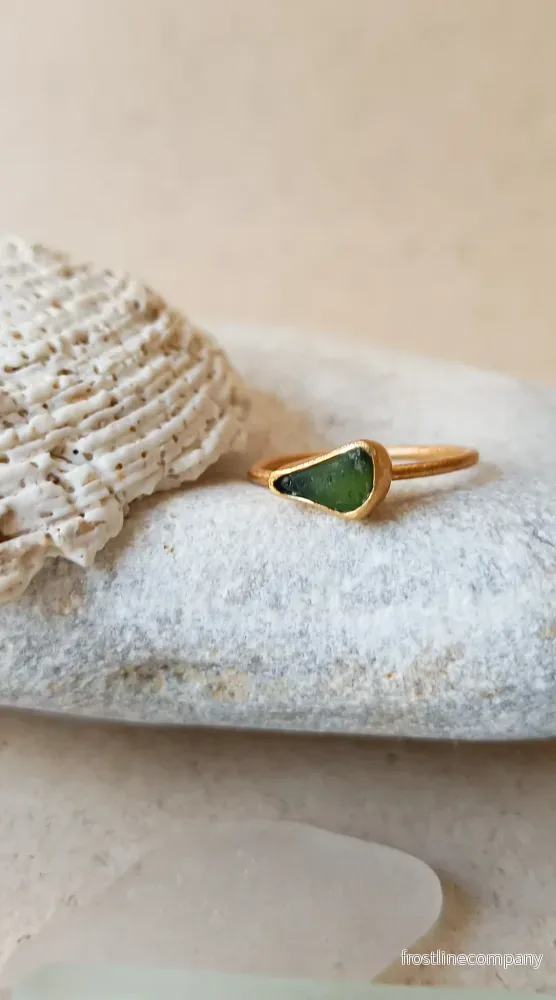 Ring strandglas nr 17 - size 16 - Bild 2