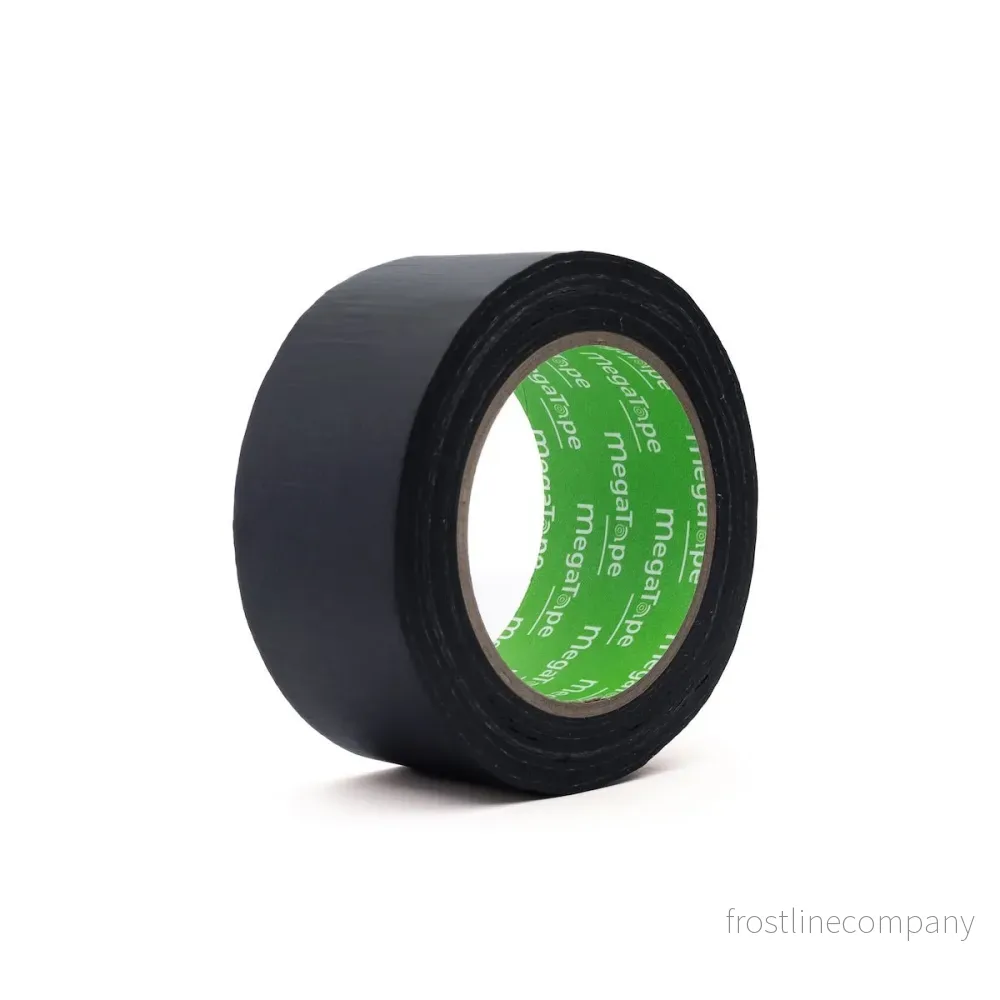 12 st Megatape 910 brandhämmande tejp 50 mm x 25 m Svart