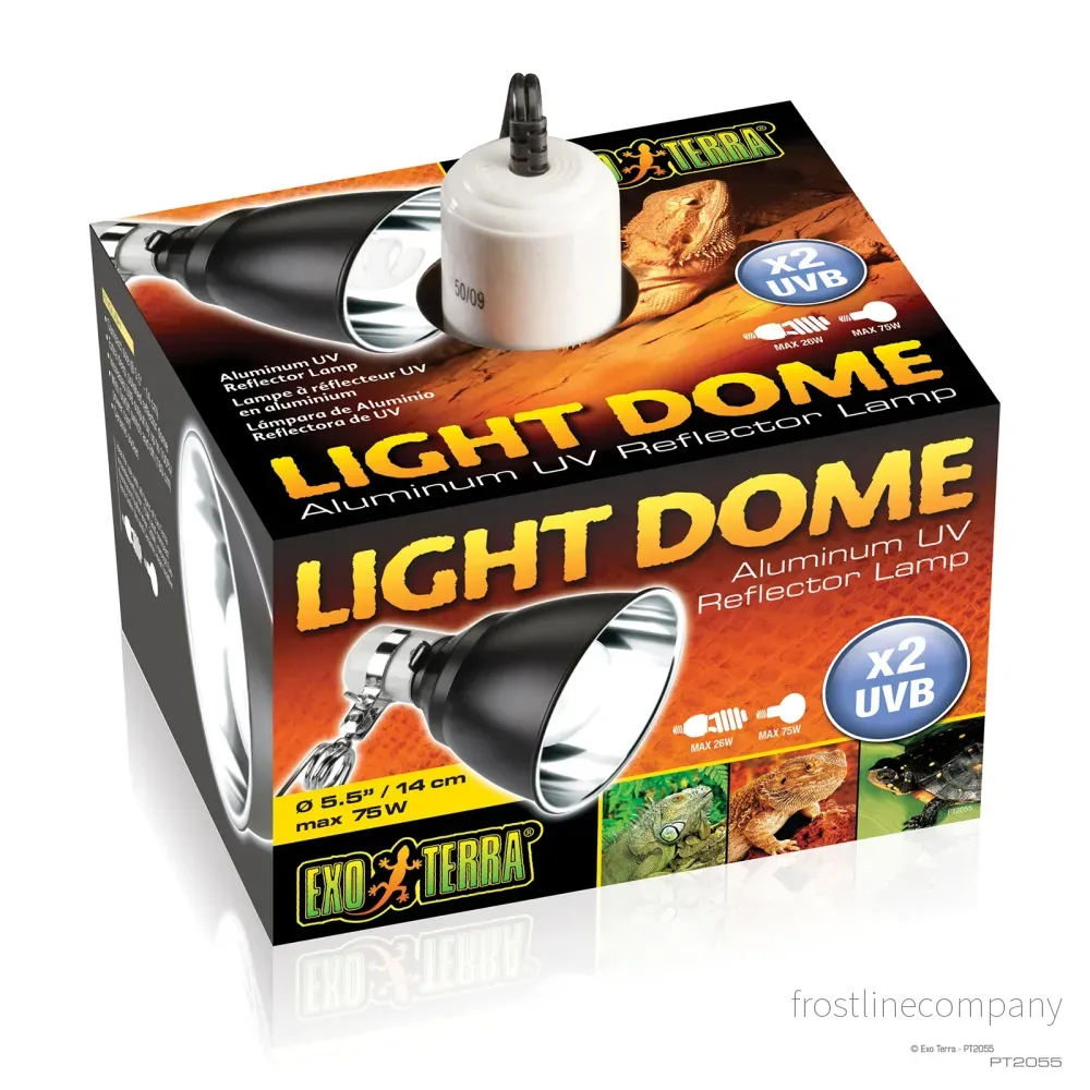 Exo Terra Light Dome – Reflektorarmatur för värmelampor Exo Terra Light Dome – Reflektorarmatur för värmelampor