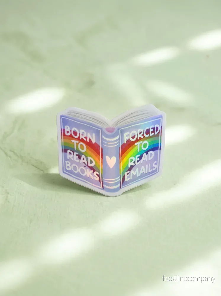 Sticker ”Born to read books”