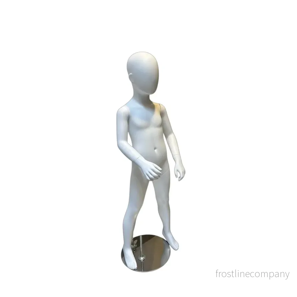 Barnmannekäng 4-5 år, med huvud, vit - Bild 2