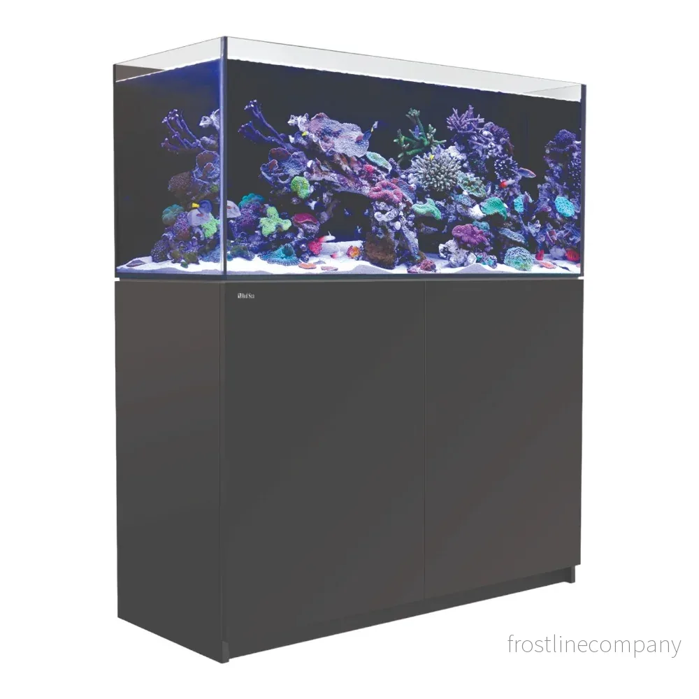 Red Sea Reefer Set Svart 350L – Rimless saltvattenssystem med sump (120×53×50cm)