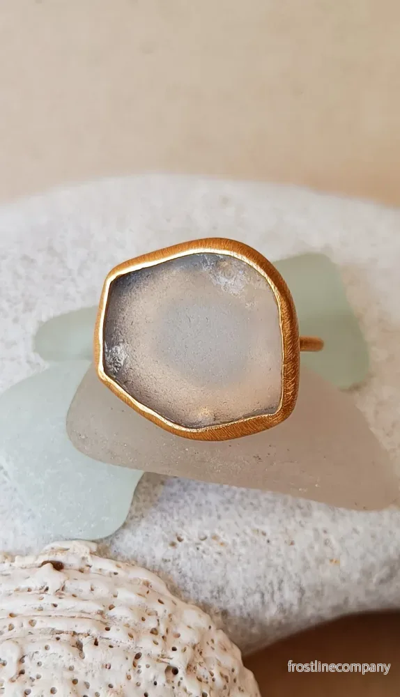 Ring strandglas nr 11 – size 17
