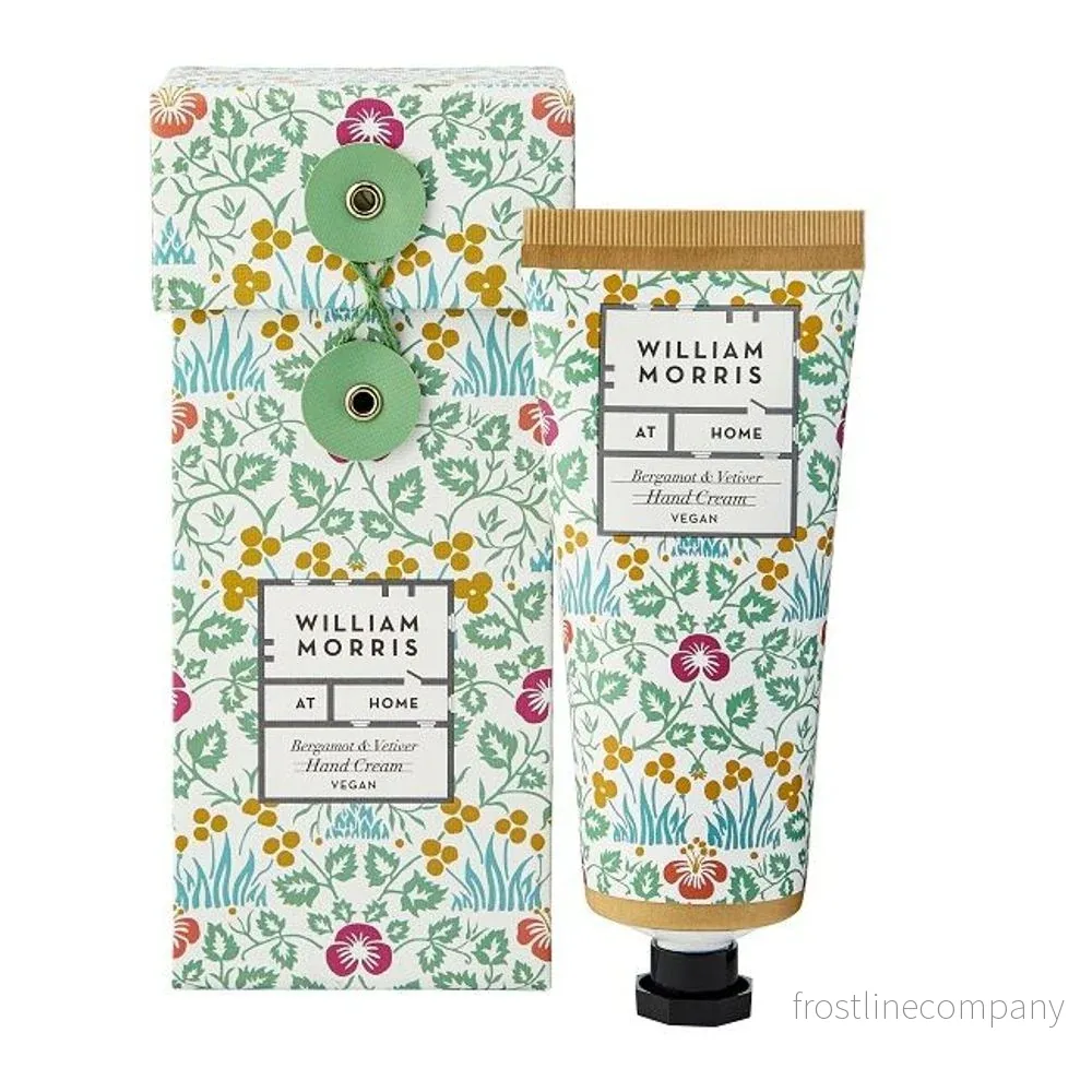 William Morris handkräm i presentförpackning Bergamott Vetiver